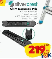 SİLVERCREST AKIM KORUMALI PRİZ SİLVERCREST AKIM KORUMALI PRİZ
